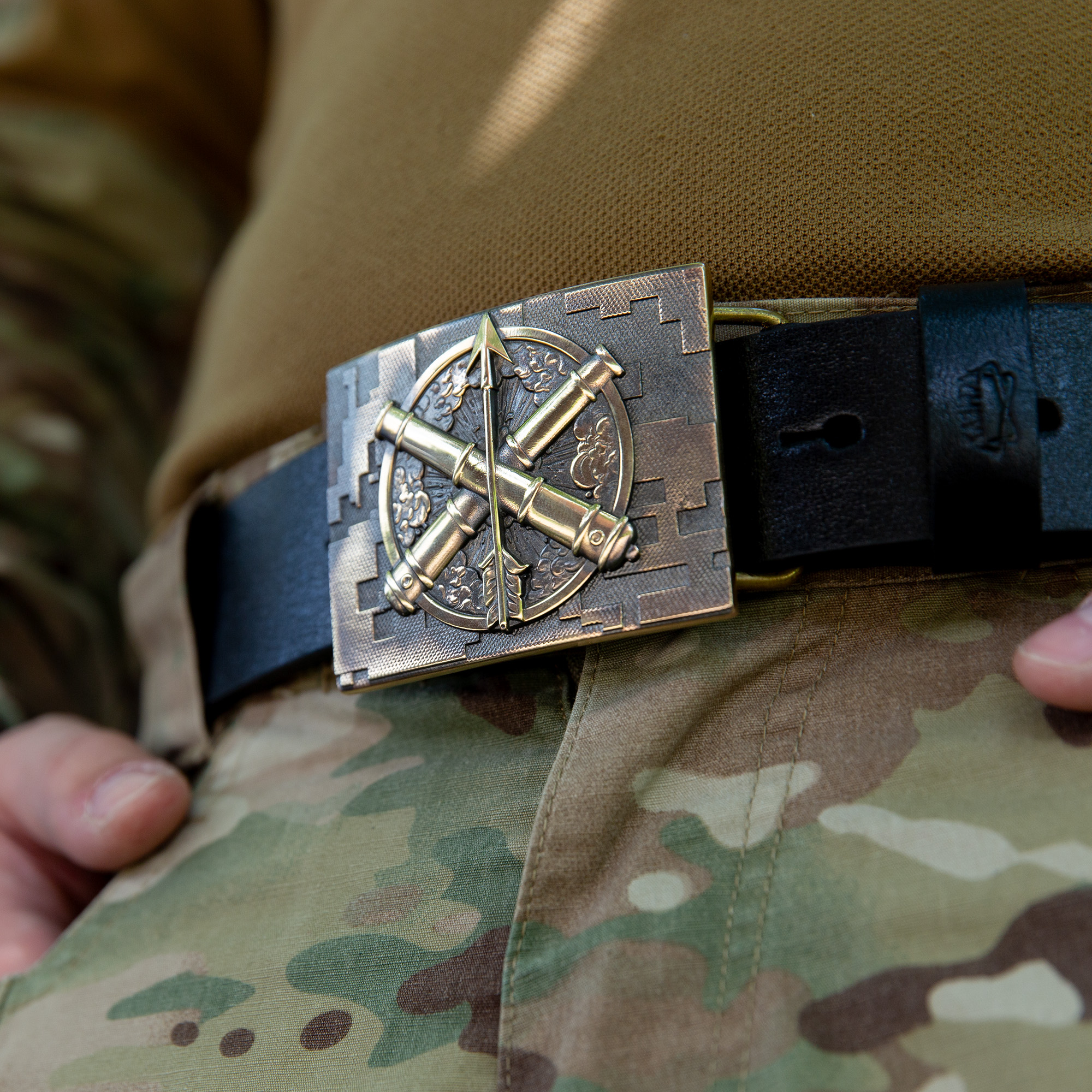 Шкіряний ремінь "Зенітно-Ракетні Війська. ППО"